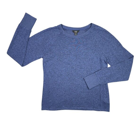 Athleta Girl Sweater Top Size XXL 16 2XL Blue Up For The Challenge Long Sleeve - Picture 7 of 9